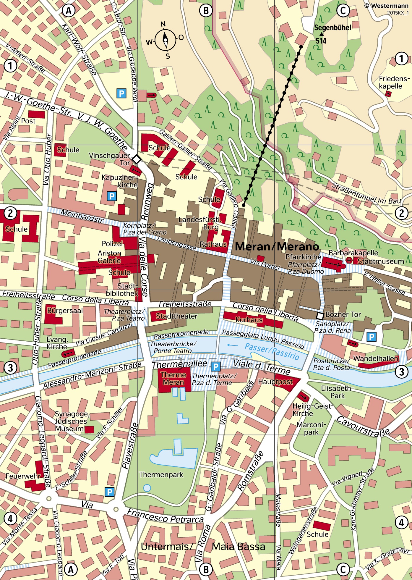 Karte Meran