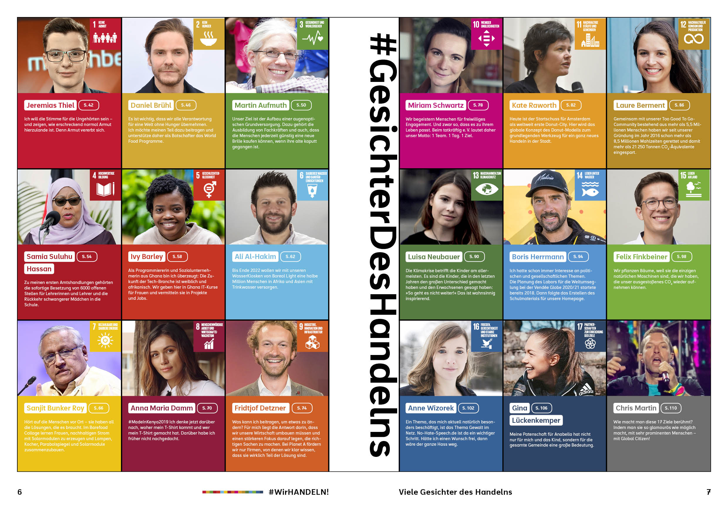 Abbildung Magazinausschnitt Gesichter des Handelns