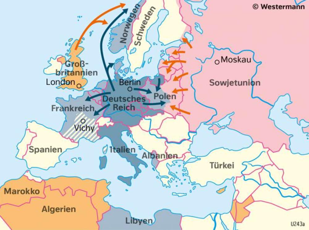 Wer Waren Die Alliierten Im Zweiten Weltkrieg Europa - Der Verlauf des Zweiten Weltkrieges-978-3-14-100382-6-216-1-1