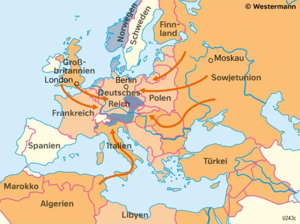 Wer Waren Die Alliierten Im Zweiten Weltkrieg Europa - Der Verlauf des Zweiten Weltkrieges-978-3-14-100390-1-216-1-3