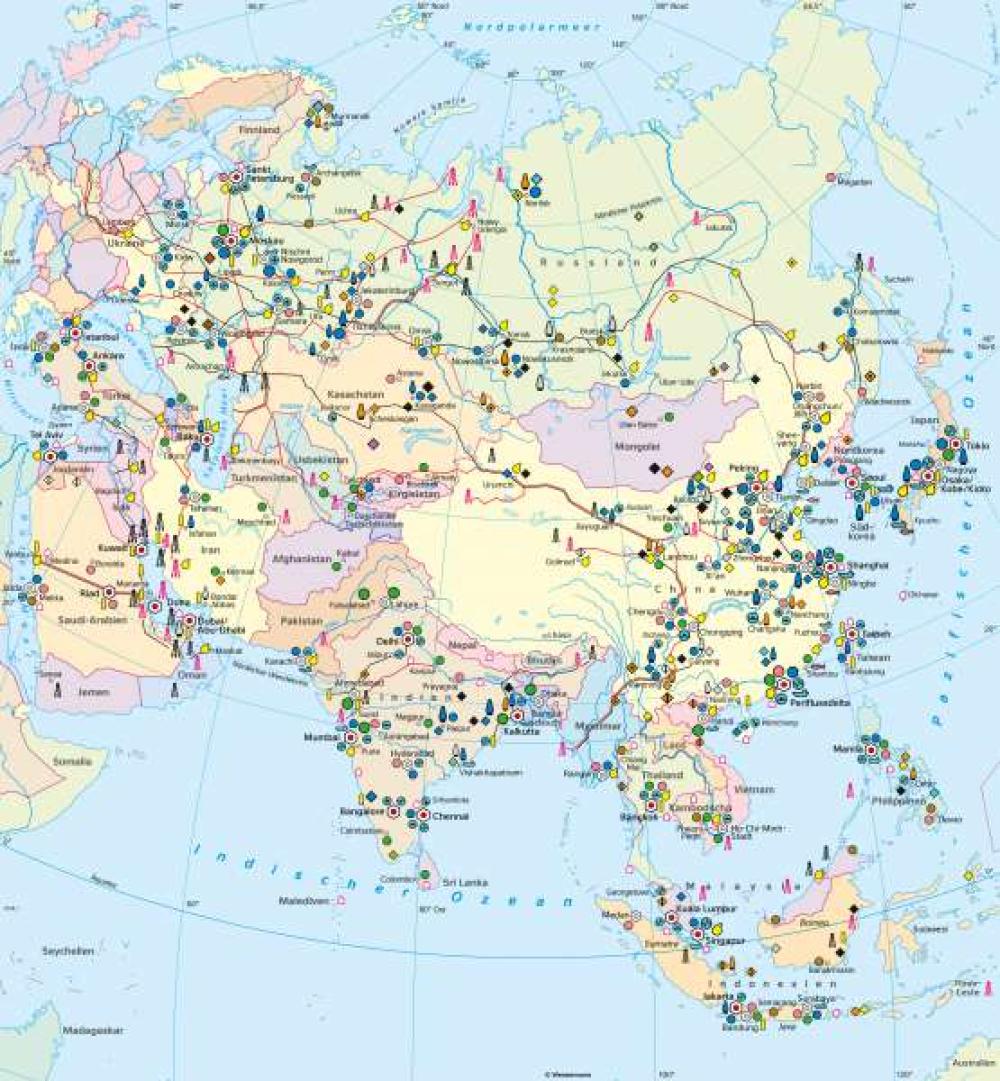 Asien - Wirtschaft (Übersicht)-978-3-14-100383-3-104-2-1 | Diercke.de