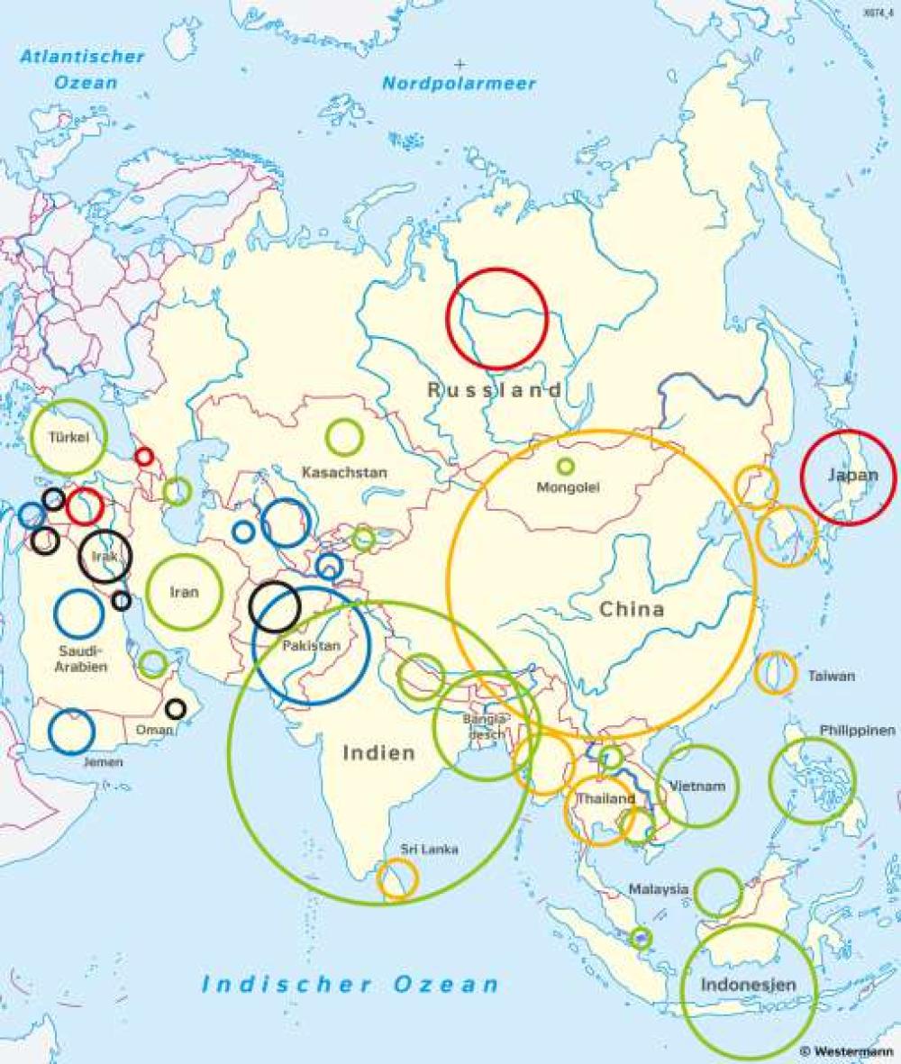 Asien - Bevölkerungsentwicklung-978-3-14-100389-5-98-2-1 | Diercke.de
