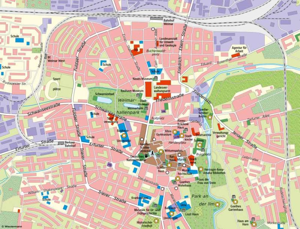 Bild der Karte Weimar - Kulturstadt - Thüringen - Thüringen - Tourismus