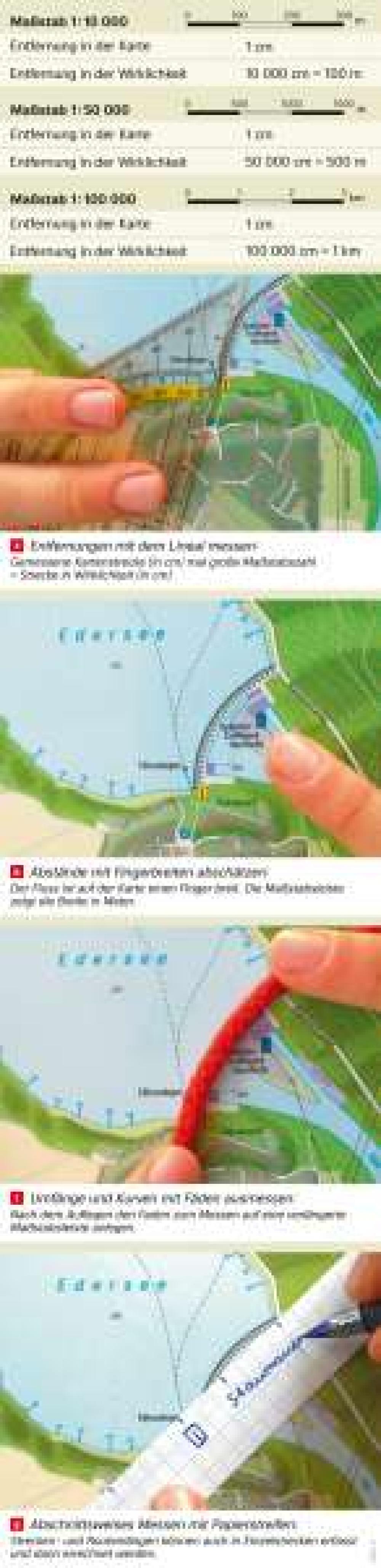Bild der Karte Messen in Karten - Edersee - Karte, Luftbild und Maßstab