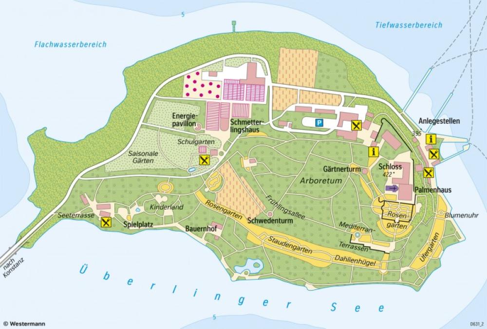 Bild der Karte Insel Mainau - Vom Bild zur thematischen Karte - Thematische Karte - Baden-Württemberg - Vom Bild zur Karte