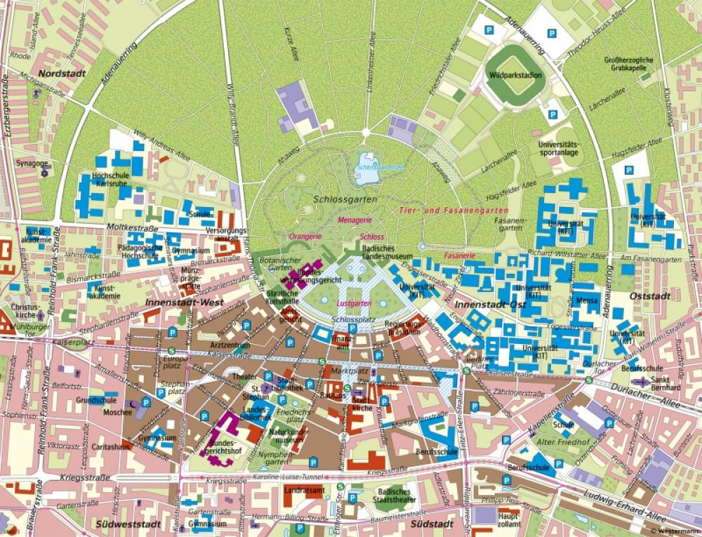 Bild der Karte Karlsruhe - „Residenz des Rechts“ - Baden-Württemberg - Verwaltung