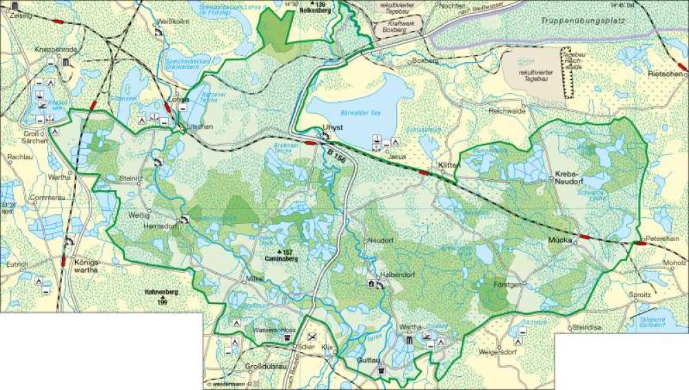 Bild der Karte Biosphärenreservat Oberlausitzer Teich- und Heidelandschaft - Sachsen - Tourismus