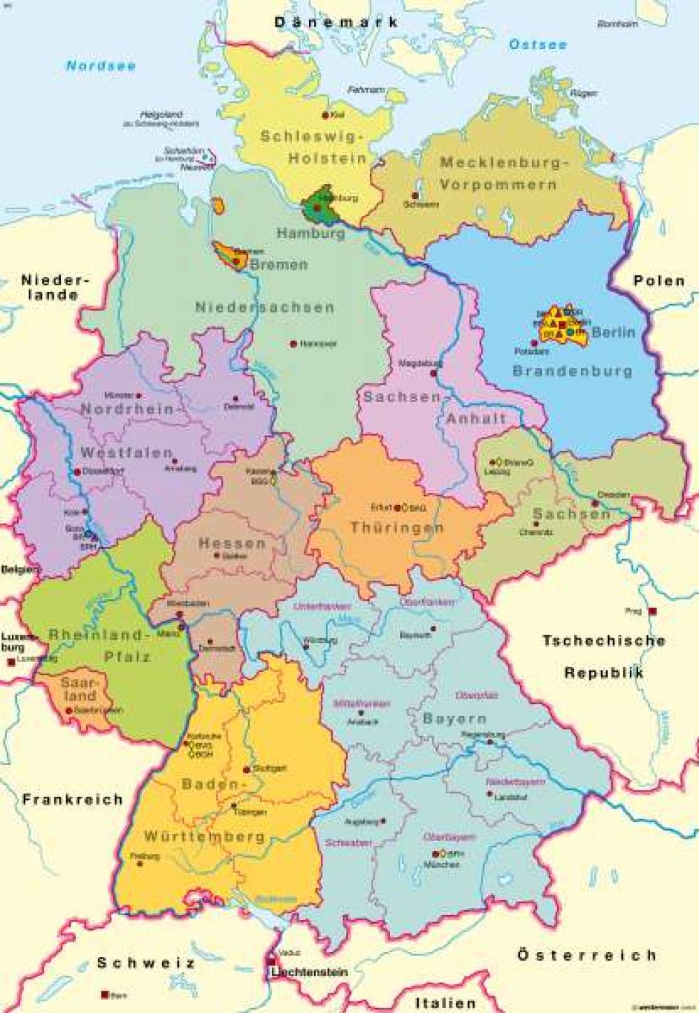 Deutschland Politische Übersicht 978 3 14 100770 1 64 1 0 Diercke.de