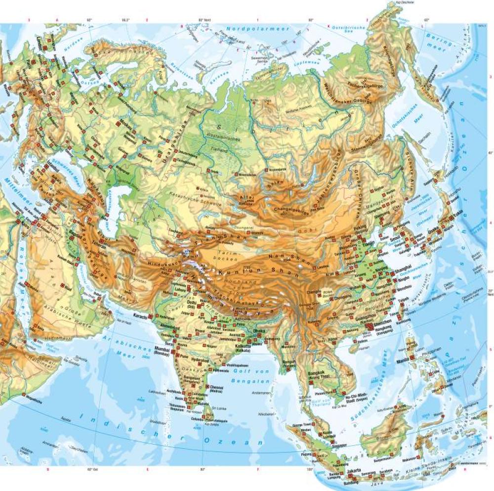 Asien - Physische Übersicht-978-3-14-100800-5-162-3-1