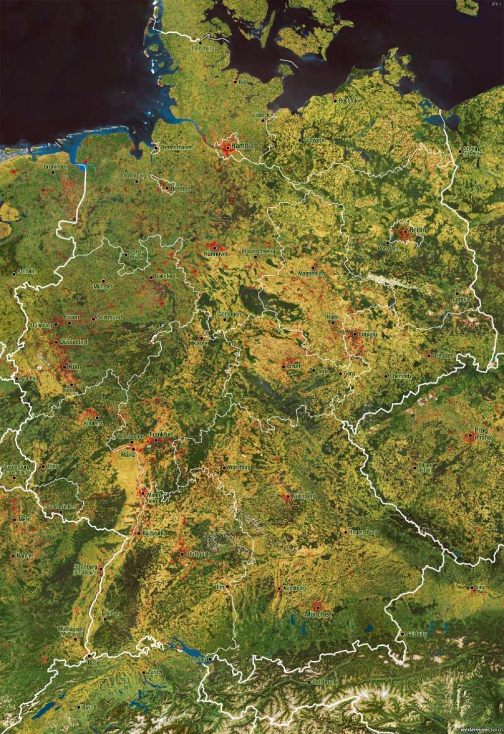 Deutschland Satellitenbild 978 3 14 100851 7 22 1 1 Diercke de Deutschland Satellitenbild 978 3 14 100851 7 22 1 1 Diercke de