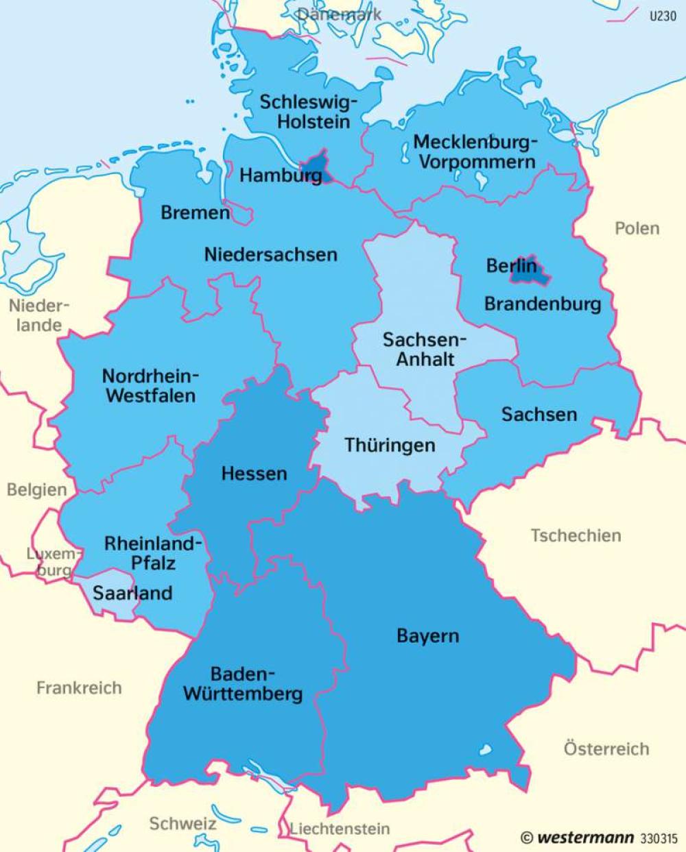 Bild der Karte Deutschland - Natürlicher Bevölkerungssaldo - Deutschland - Deutschland
