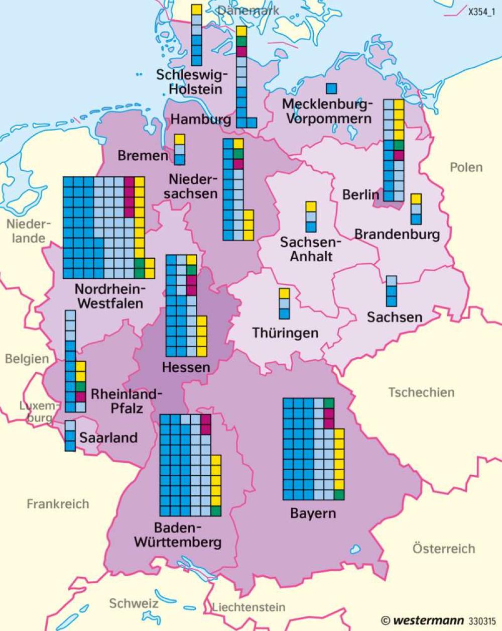 Bild der Karte Deutschland - Auslandsmigration - Deutschland - Deutschland