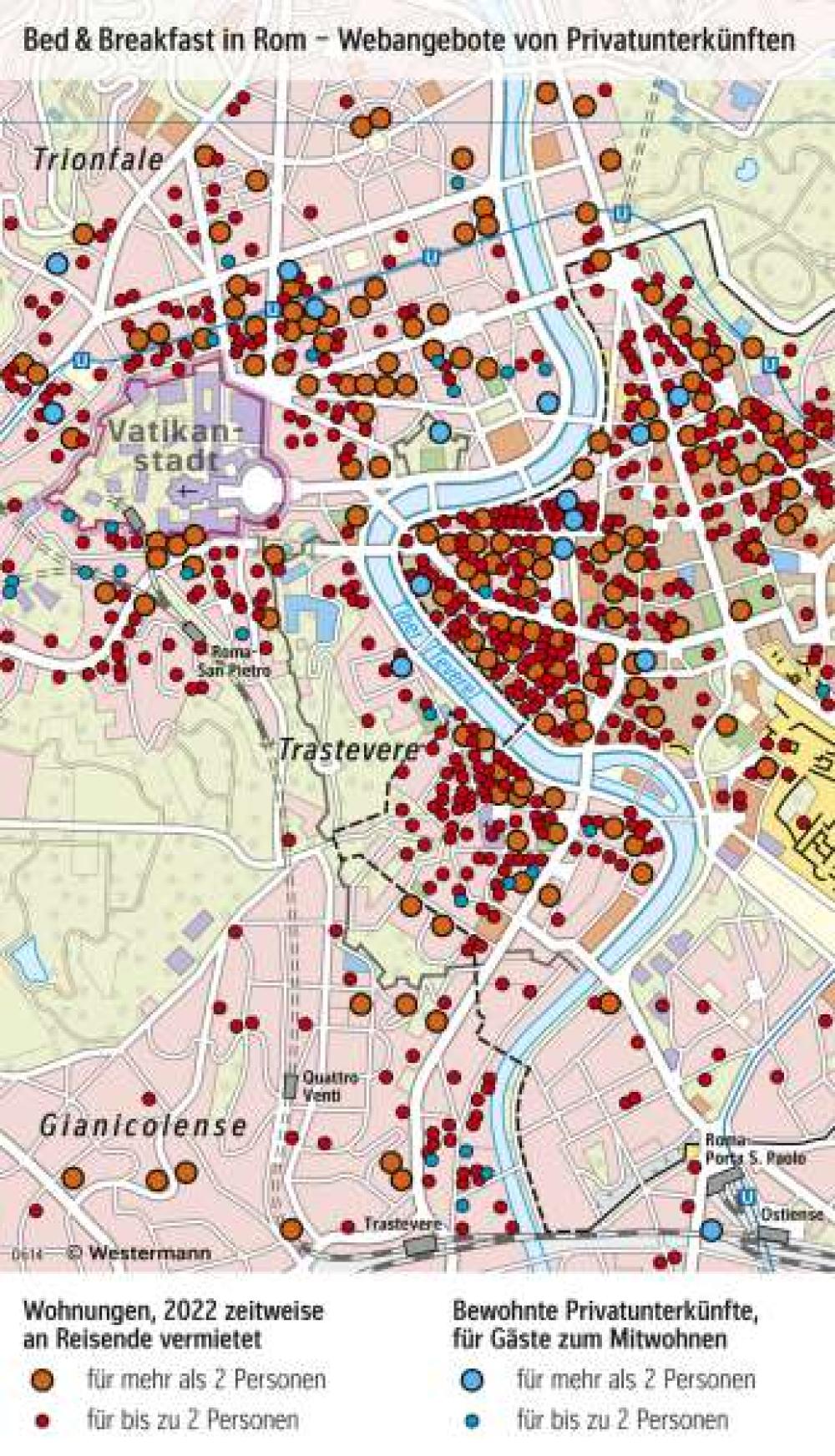 Bed & Breakfast in Rom - Webangebote von Privatunterkünften