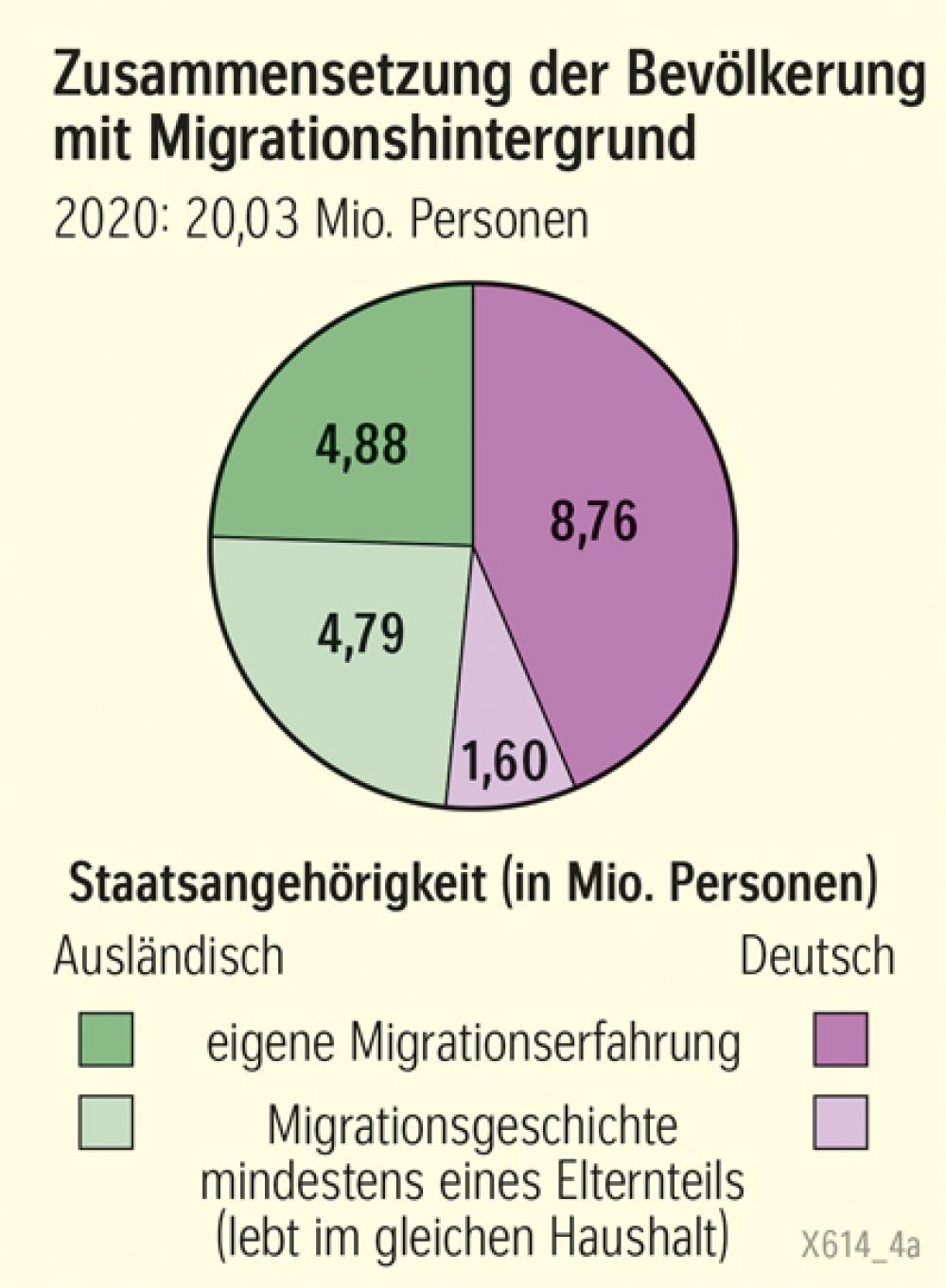 Bevölkerung in Deutschland mit Migrationshintergrund