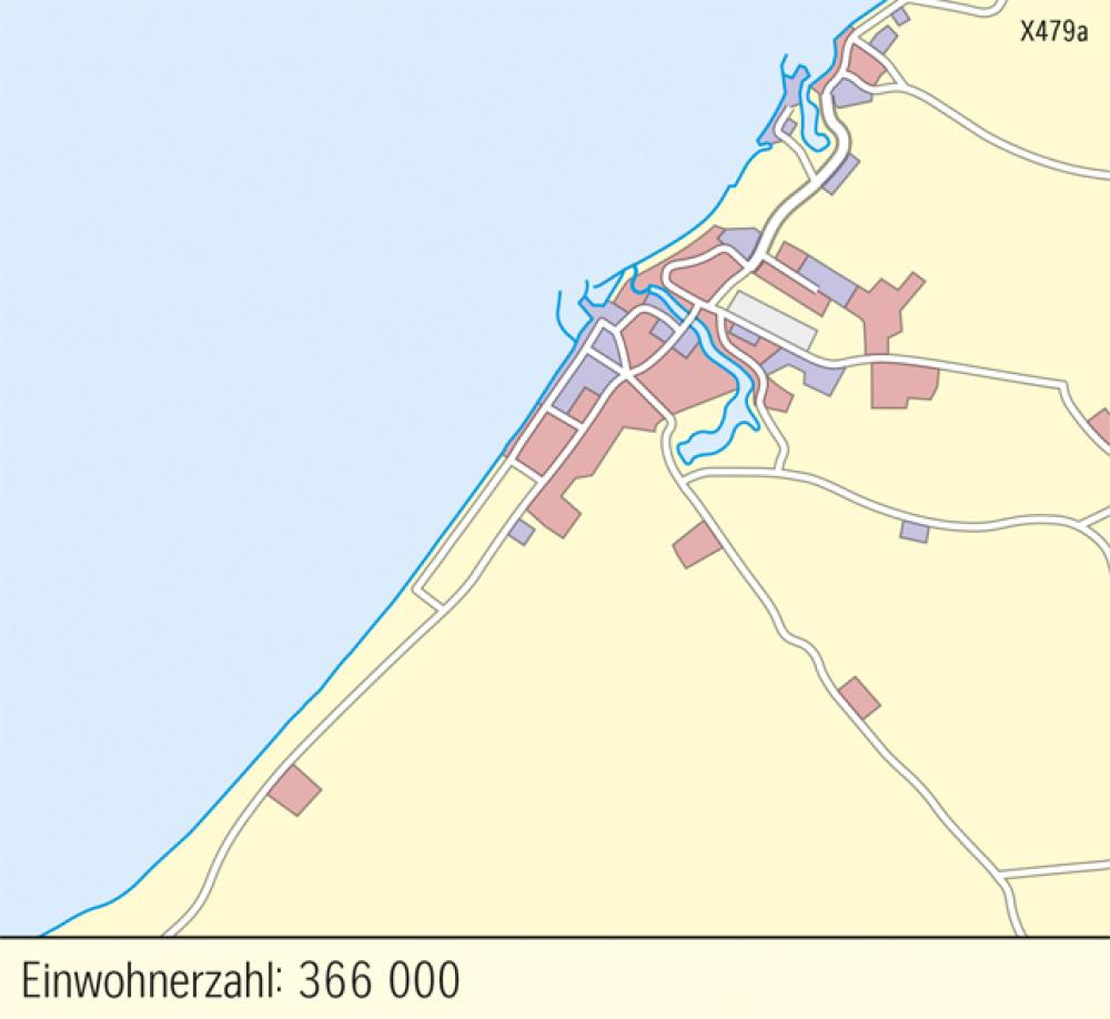 Bild der Karte Dubai - Stadtwachstum - 1986 - Naher und Mittlerer Osten - Siedlung in der Wüste