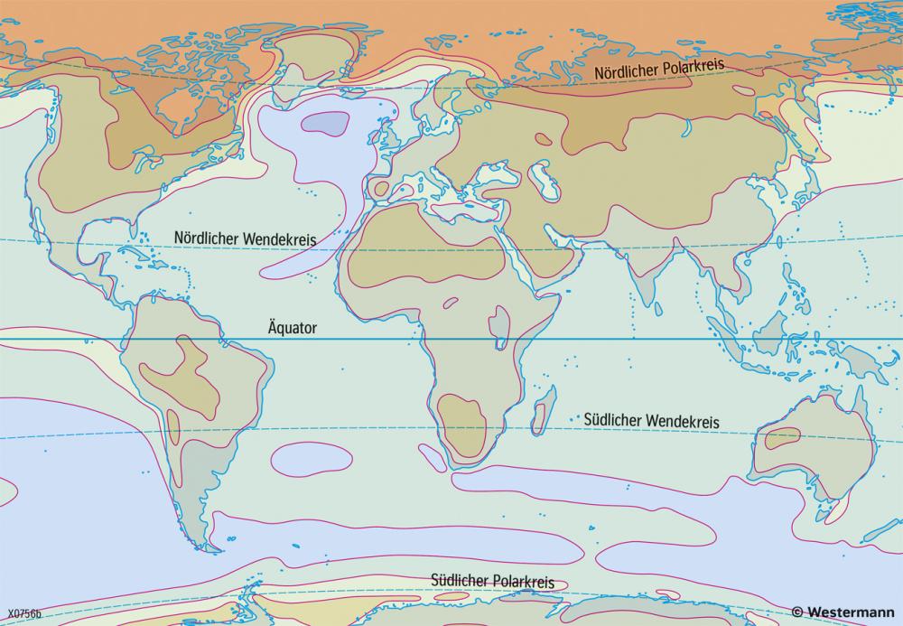 Bild der Karte Erde - Zukünftige Temperaturveränderung - Hohes Szenario - Erde - Rezenter Klimawandel