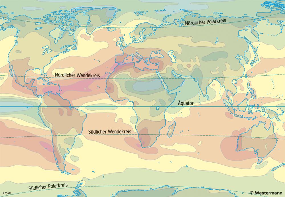 Bild der Karte Erde - Zukünftige Niederschlagsveränderung - Hohes Szenario - Erde - Rezenter Klimawandel