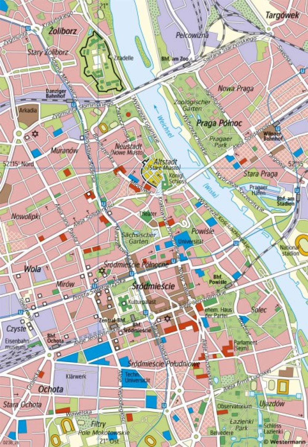 Bild der Karte Warschau - Innenstadt - 2023 - Mitteleuropa - Urbane und ländliche Räume