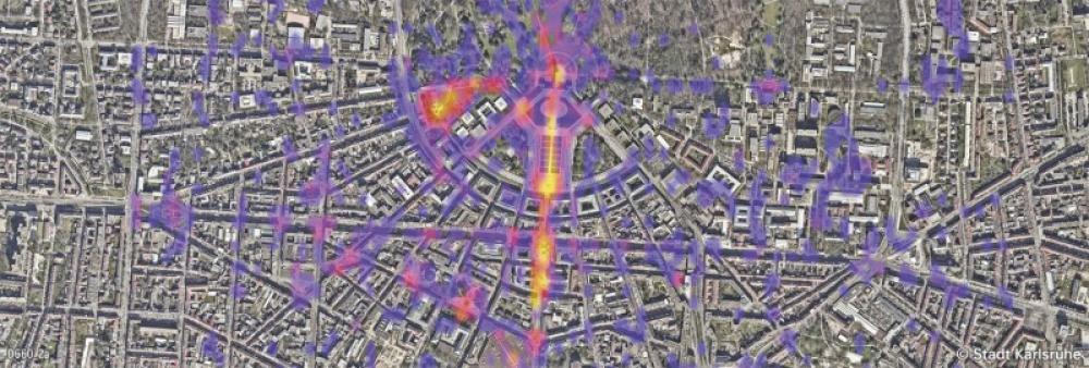 Bild der Karte Karlsruhe - Innenstadt - Raumwahrnehmung - Deutschland - Historische Stadtentwicklung