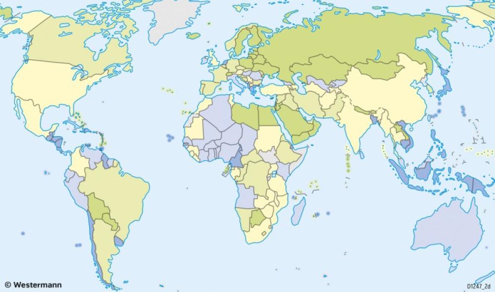 Bild der Karte Erde - Naturkatastrophen - Gefährdung - Erde - Naturrisiken und Verwundbarkeit