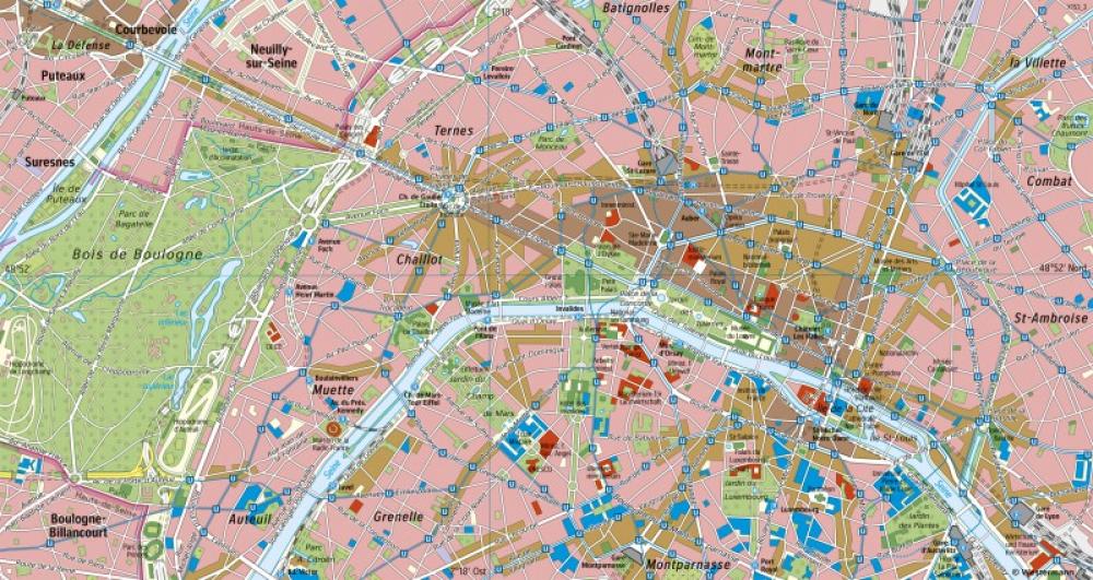 Bild der Karte Paris - Innenstadt - London und Paris - Global Cities