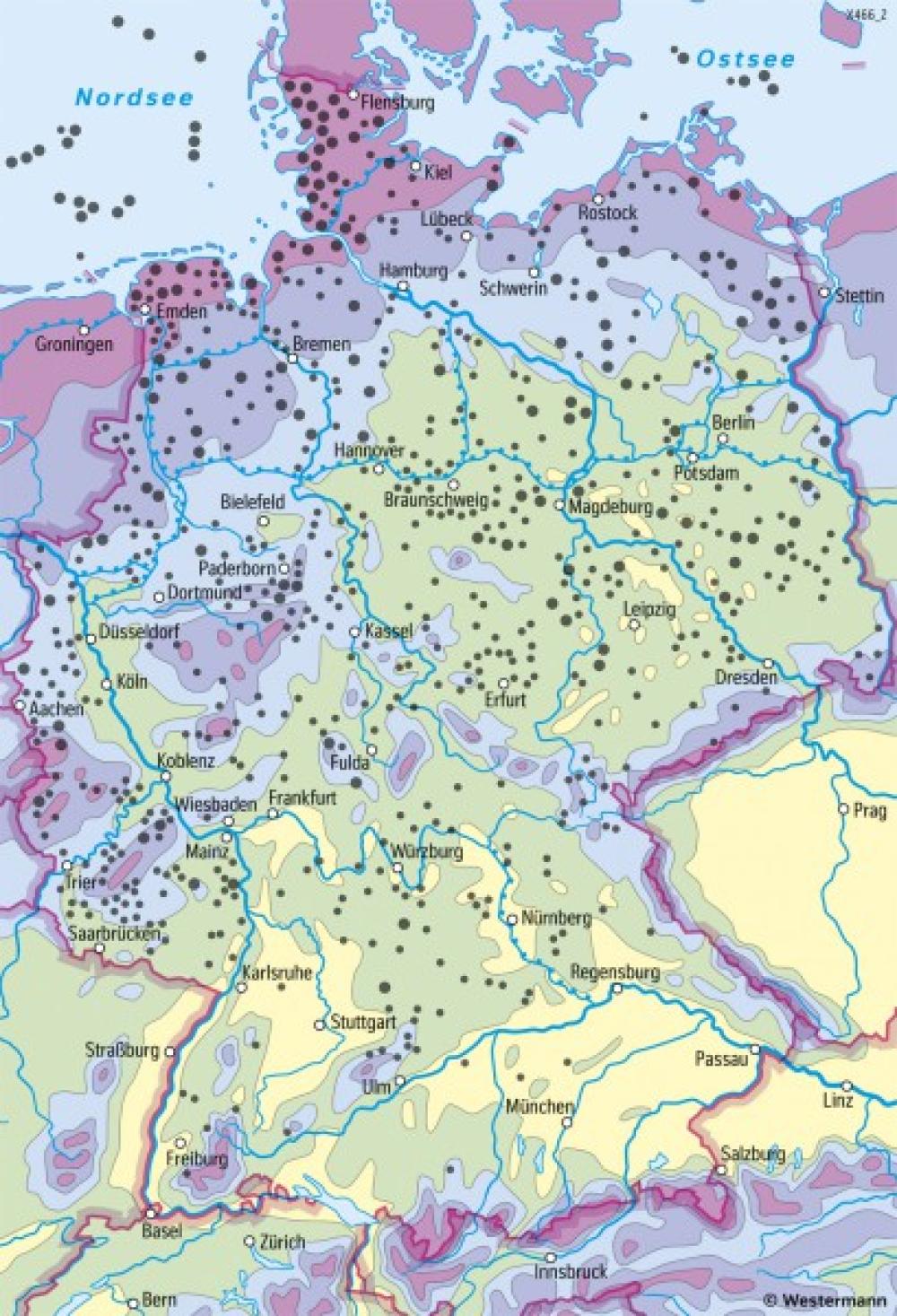 Bild der Karte Deutschland - Windenergie - Deutschland - Regenerative Energien