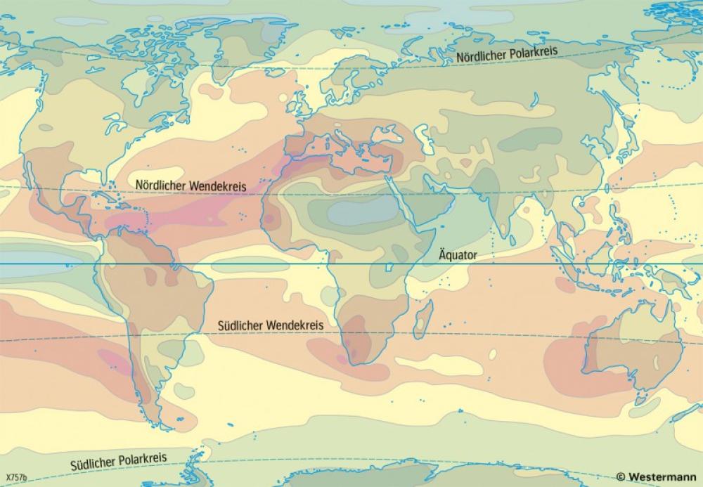 Bild der Karte Erde - Zukünftige Niederschlagsveränderung - Hohes Szenario - Erde - Rezenter Klimawandel