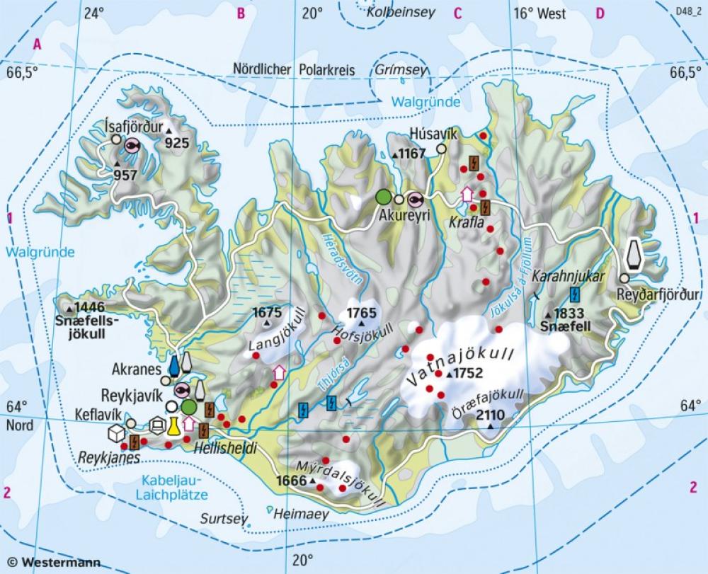 Bild der Karte Island - Wirtschaft - Skandinavien, Baltikum - Wirtschaft