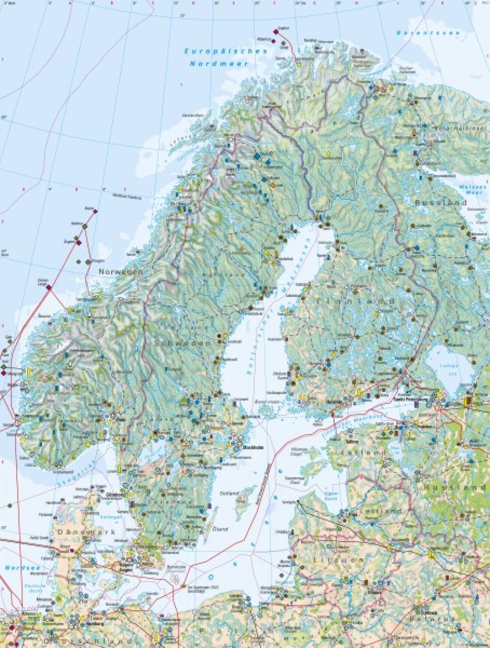 Bild der Karte Skandinavien, Baltikum - Wirtschaft - Skandinavien, Baltikum - Wirtschaft