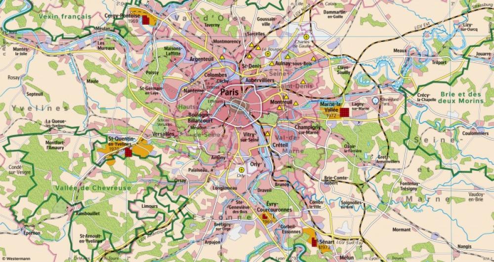 Bild der Karte Paris - Übersicht - London und Paris - Global Cities