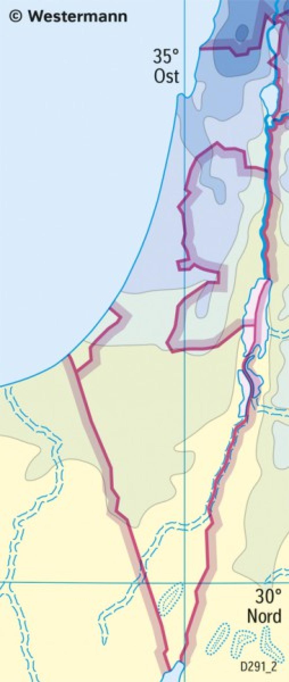 Bild der Karte Naher Osten (Israel) - Niederschlag - Naher Osten (Israel)