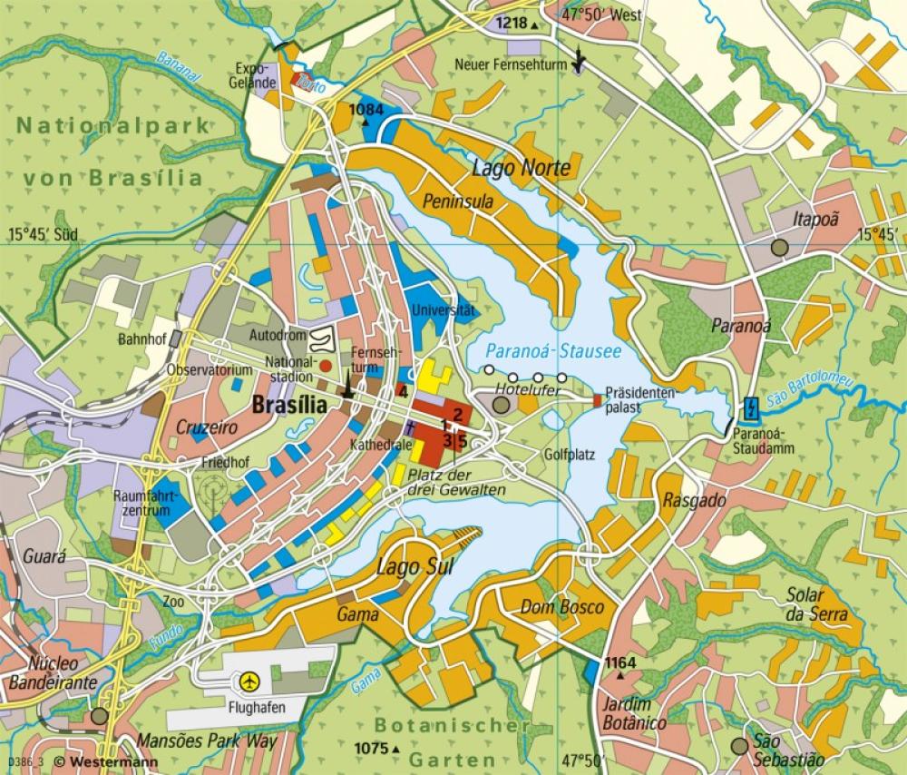 Bild der Karte Brasília - Planstadt - Südamerika - Klima und Regenwald