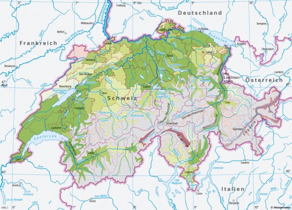 Bild der Karte Schweiz - Bevölkerungsveränderung 2010-2022 - Schweiz - Bevölkerung