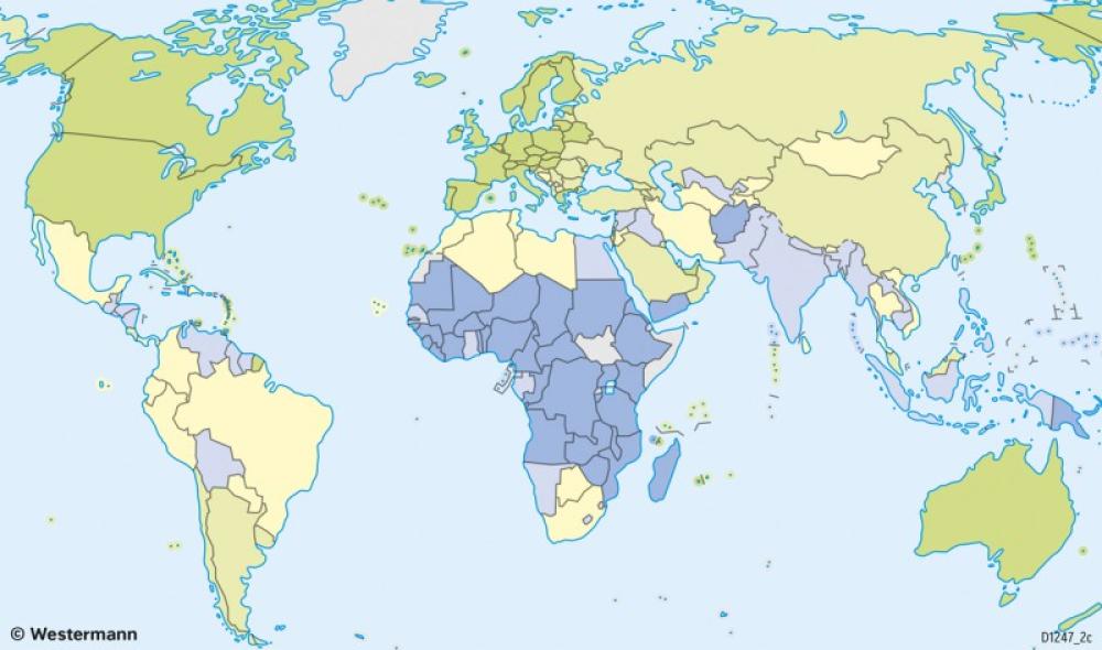Bild der Karte Erde - Naturkatastrophen - Verwundbarkeit - Erde - Naturrisiken und Verwundbarkeit