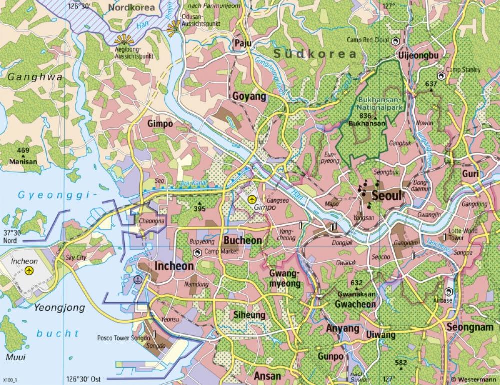Bild der Karte Seoul - Megastadt - Asien - Wirtschaft
