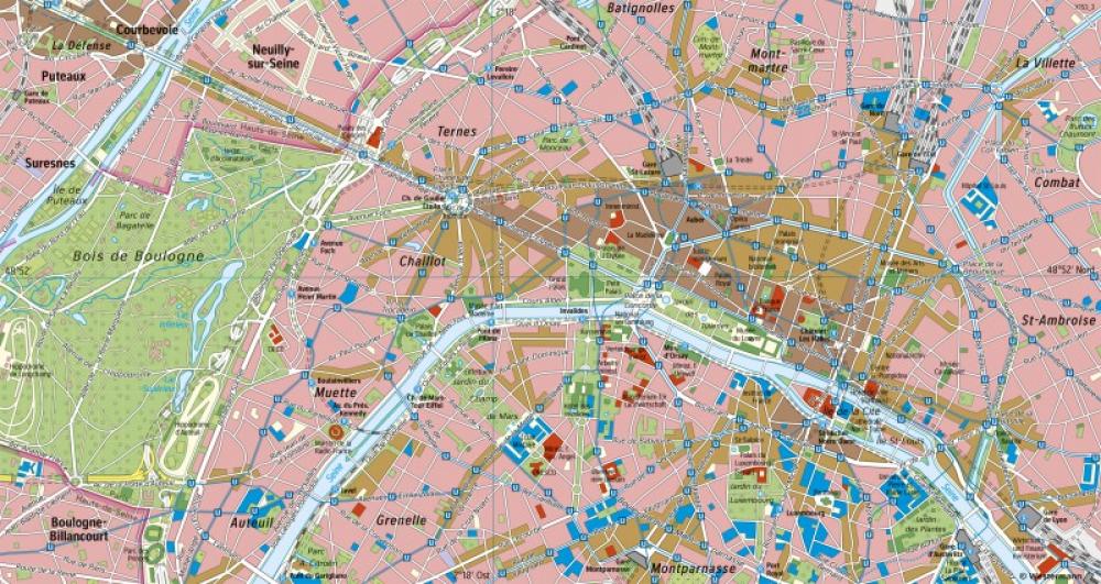 Bild der Karte Paris - Innenstadt - London und Paris - Global Cities