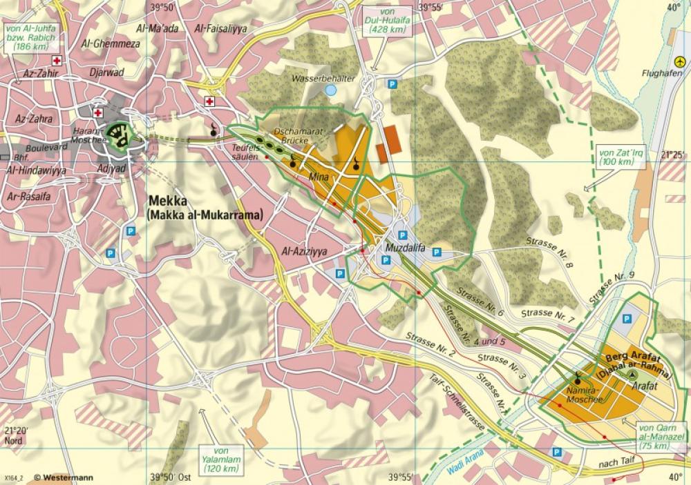 Bild der Karte Mekka - Pilgerstadt - Naher und Mittlerer Osten - Siedlung in der Wüste