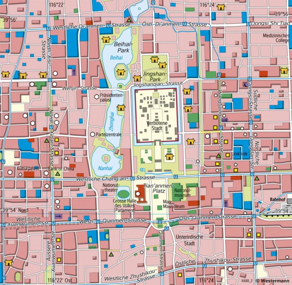Bild der Karte Peking - Innenstadt - China - Raumentwicklung