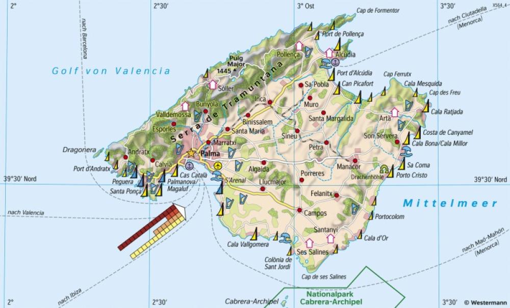 Bild der Karte Mallorca - Tourismus - Europa - Verkehr und Tourismus