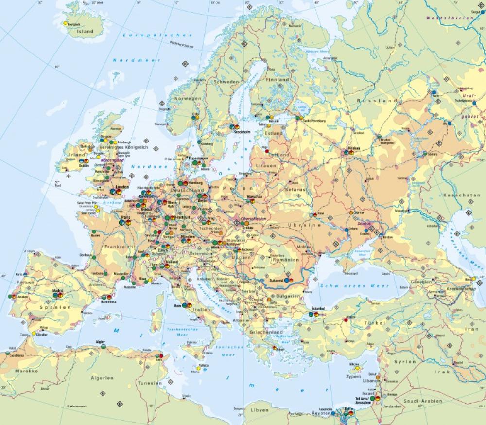 Bild der Karte Europa - Wirtschaft - Europa - Wirtschaft