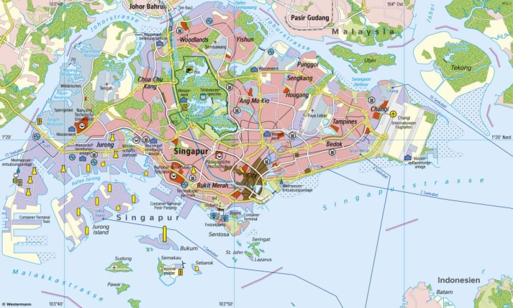 Bild der Karte Singapur - Global City - Japan, Vietnam, Singapur - Vulnerabilität und Resilienz
