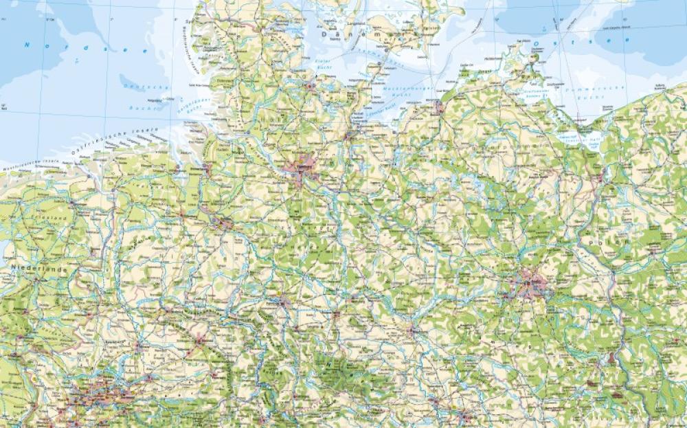 Bild der Karte Deutschland (nördlicher Teil) - Landschaften - Deutschland (n&#246;rdlicher Teil) - Landschaften