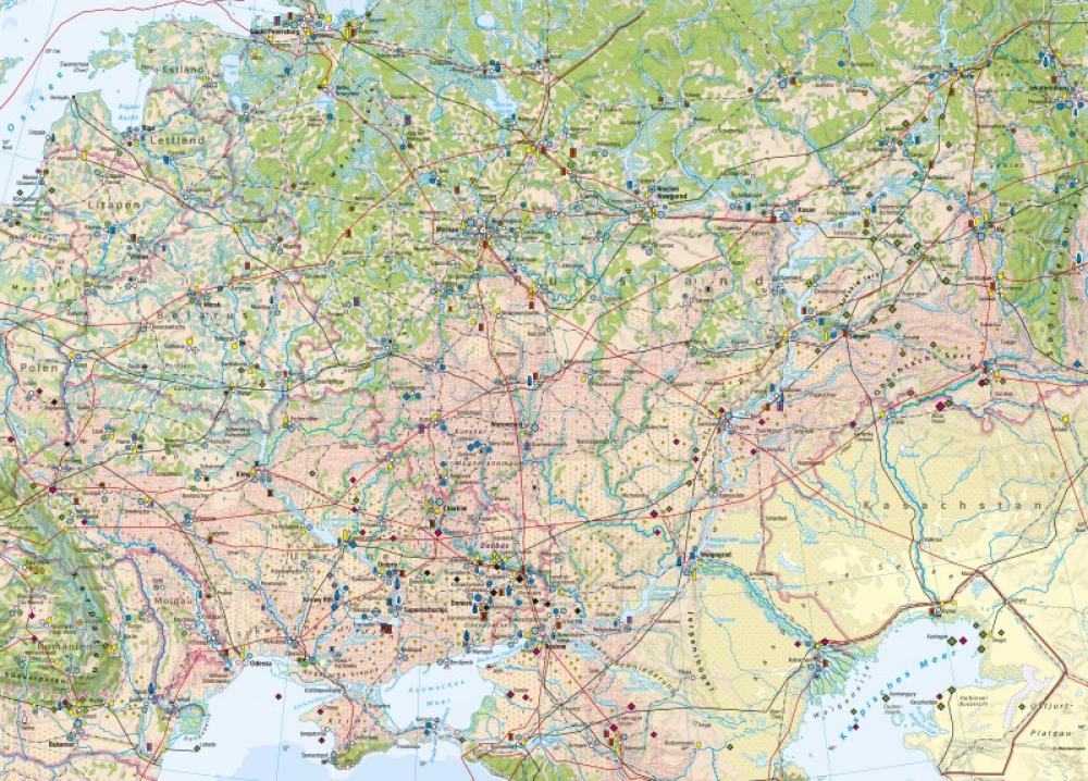 Bild der Karte Osteuropa - Wirtschaft - Osteuropa - Wirtschaft