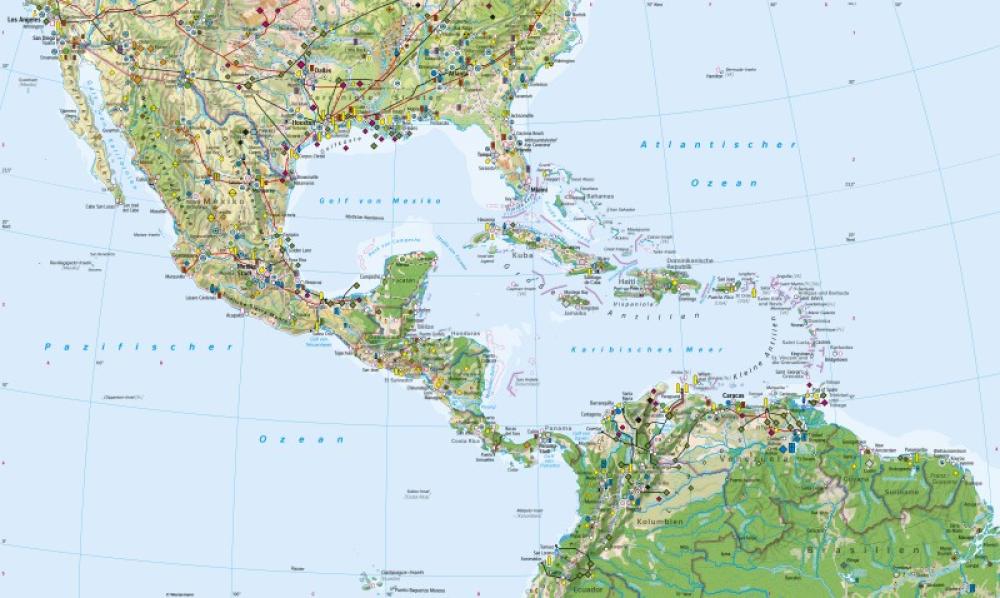 Bild der Karte Mittelamerika - Wirtschaft und Umwelt - Mittelamerika - Wirtschaft und Umwelt