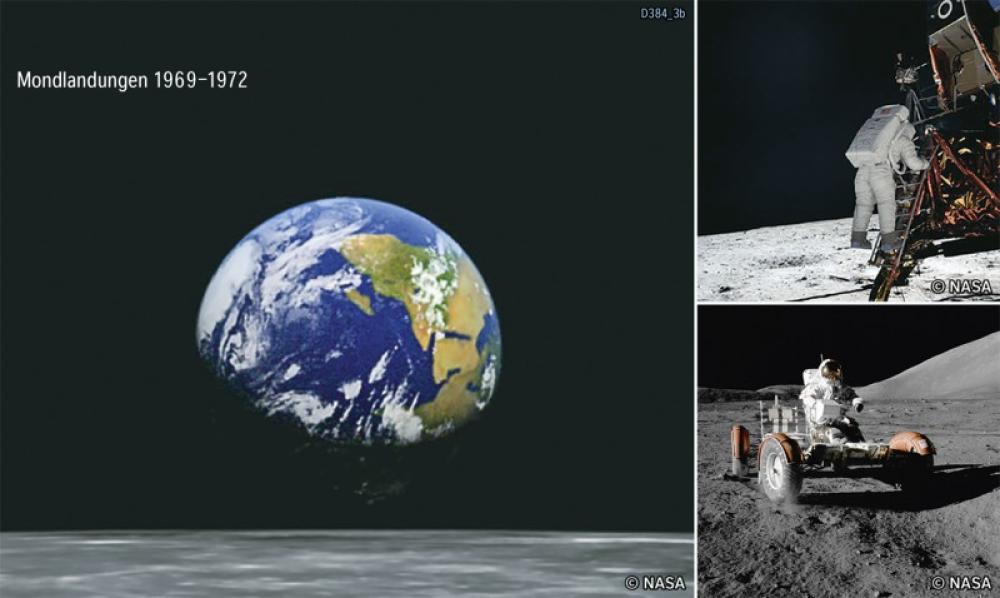 Bild der Karte Die Erde aus Mondsicht - Die Erde im Weltall