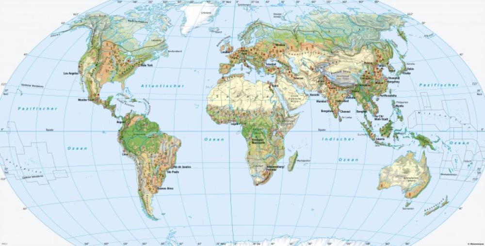 Bild der Karte Erde - Landschaftszonen und ihre Nutzung - Erde - Landschaftszonen und ihre Nutzung