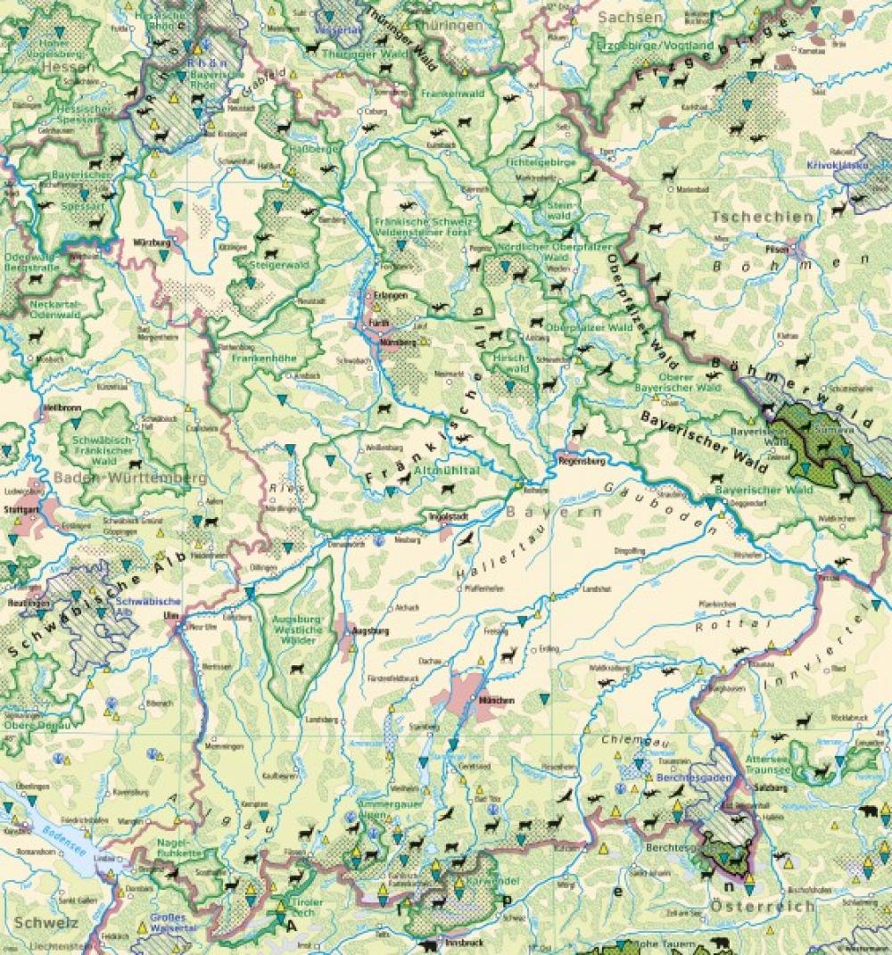 Bild der Karte Bayern - Naturschutz - Bayern - Naturschutz