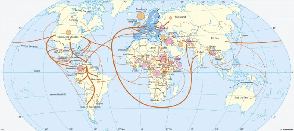 Bild der Karte Fluchtmigration - Erde - Erde - Migration