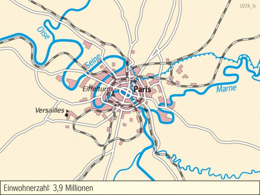 Bild der Karte Paris - Großraum - um 1900 - London und Paris - Weltst&#228;dte