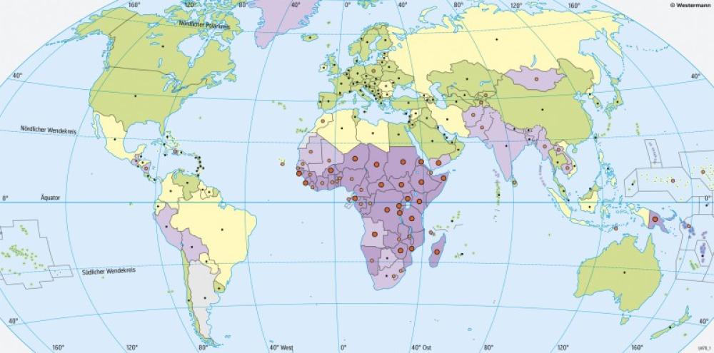 Bild der Karte Erde - Wasserversorgung - Erde - Lebensbedingungen